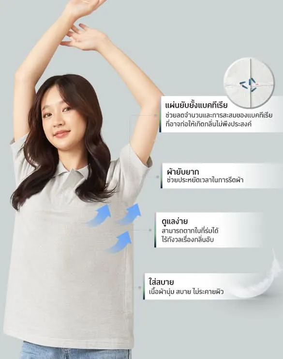 ราคาทดลอง Minimal Polo™ ยับยาก ลดกลิ่นเหงื่อ
