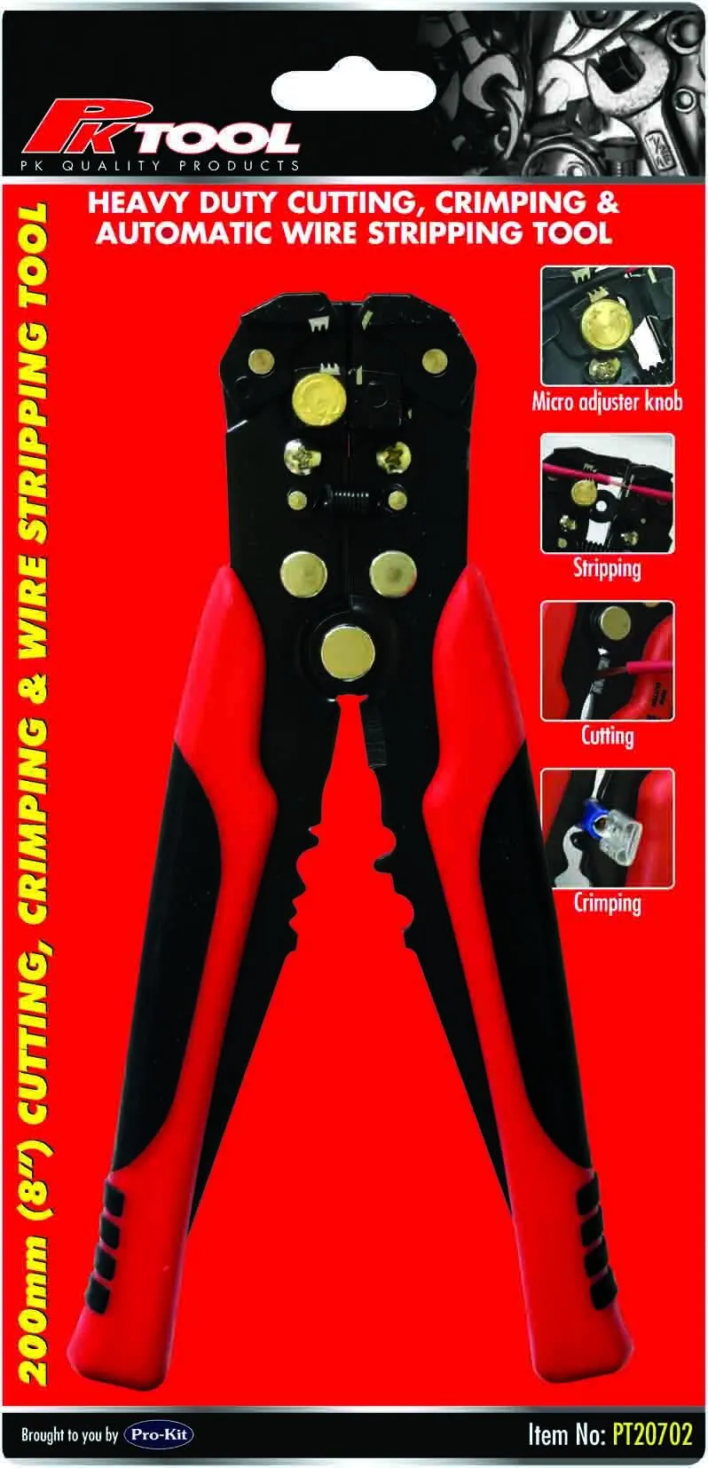 200mm Heavy Duty Wire Stripper & Crimping Tool
