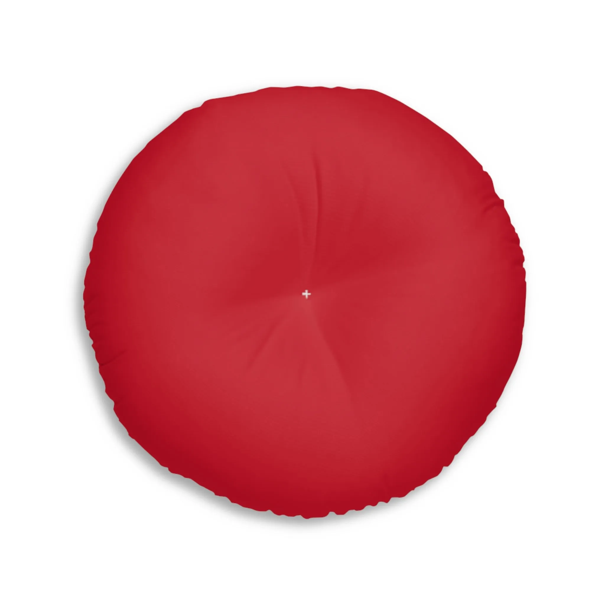 30" x 30" Shelbi Nicole Red Tufted Round Floor Pillow