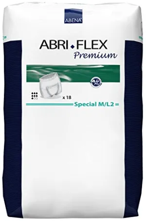 Abena Abri-Flex Special Protective Underwear, M/L2, 18 Count
