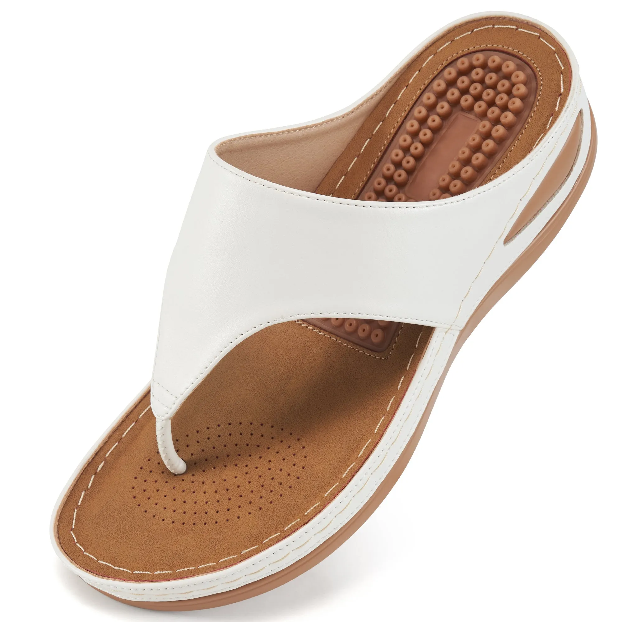 Ablanczoom Womens Flip Flops Summer Sandals Comfortable Non-Slip Beach Shoes