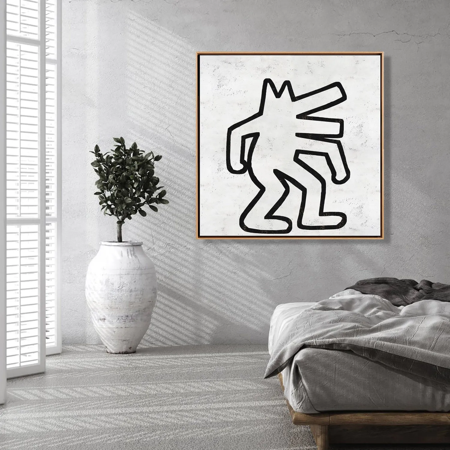 Abstract Dancing Man Painting H304S