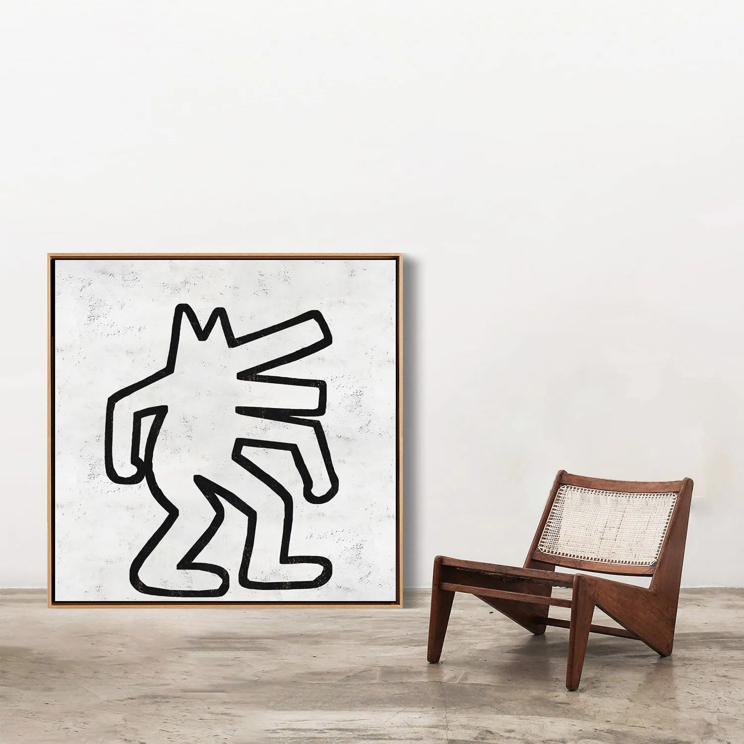 Abstract Dancing Man Painting H304S