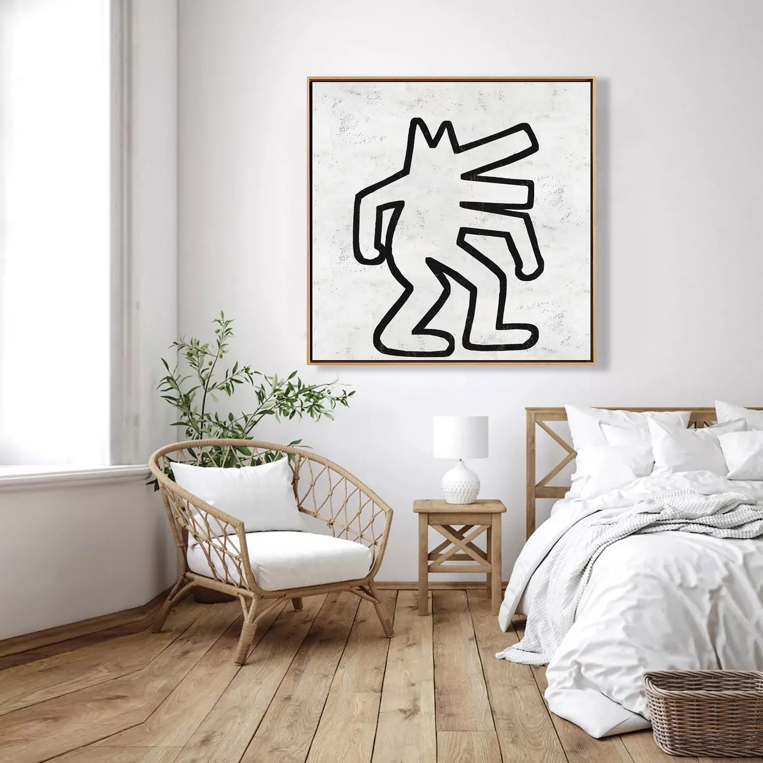 Abstract Dancing Man Painting H304S