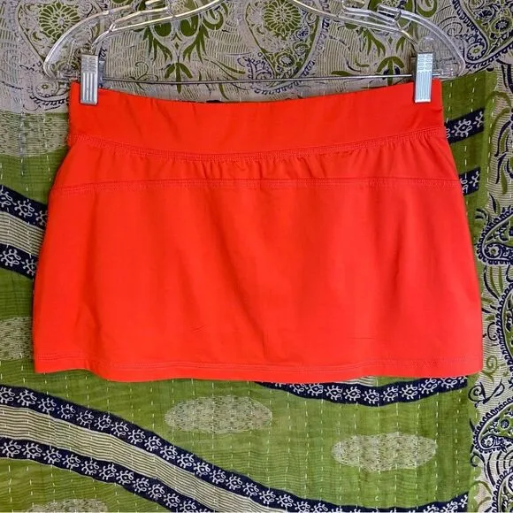 Adidas x Stella McCartney Orange Tennis Skirt Size Small
