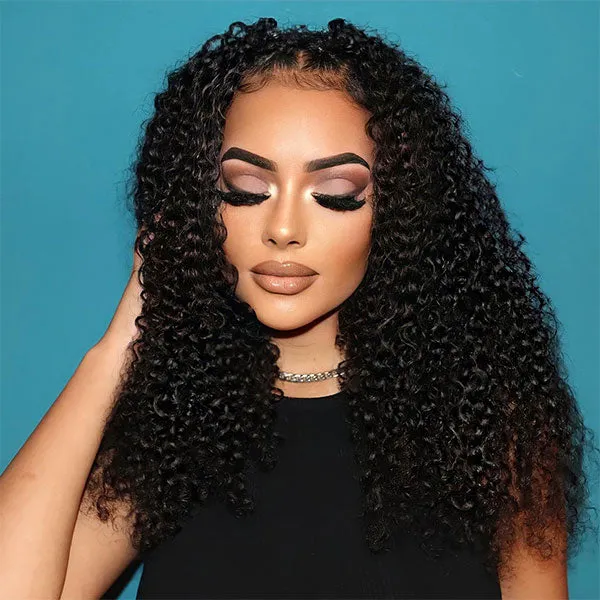 Air Wig| Ashimary Pre-Cut Undetectable Lace Wear Go Glueless Jerry Curly Throw on & Go Wig Pre Bleach Knots & Plucked Hairline