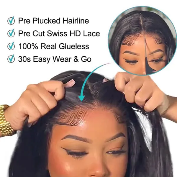 Air Wig| Ashimary Pre-Cut Undetectable Lace Wear Go Glueless Jerry Curly Throw on & Go Wig Pre Bleach Knots & Plucked Hairline