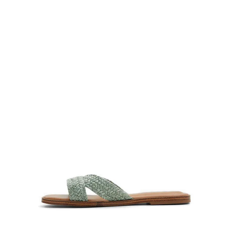ALDO Caria Women Flat Sandal - Dark Green