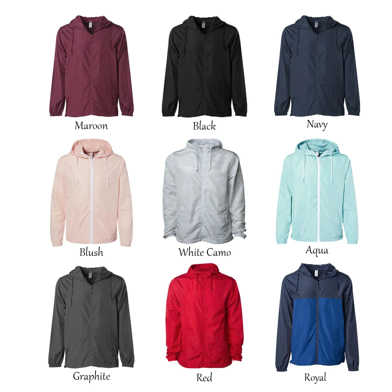 Alpha Sigma Tau Windbreaker Jacket - Letters