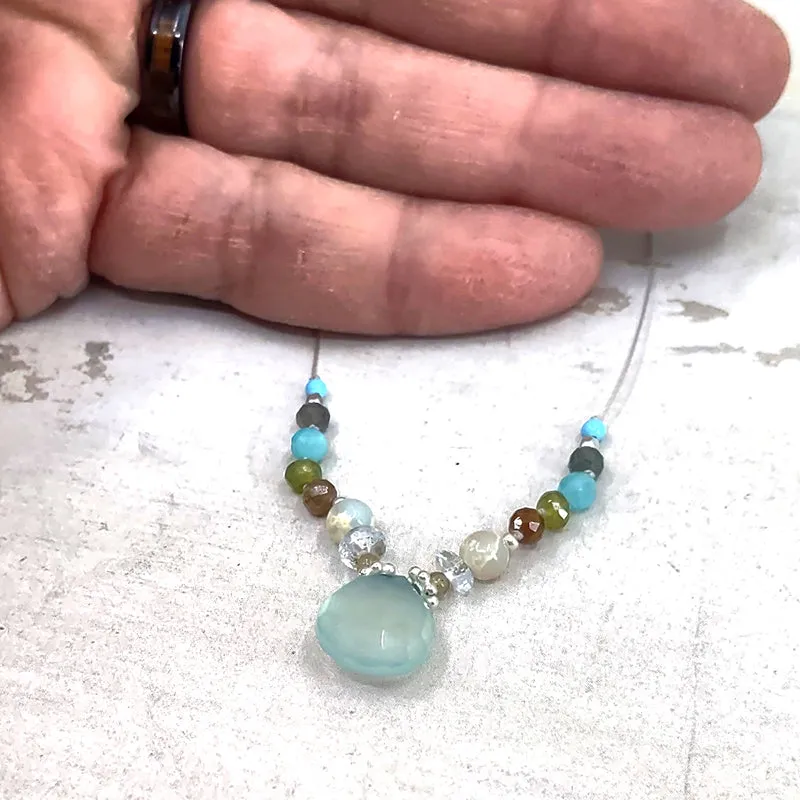 Amuse Necklace, Chalcedony