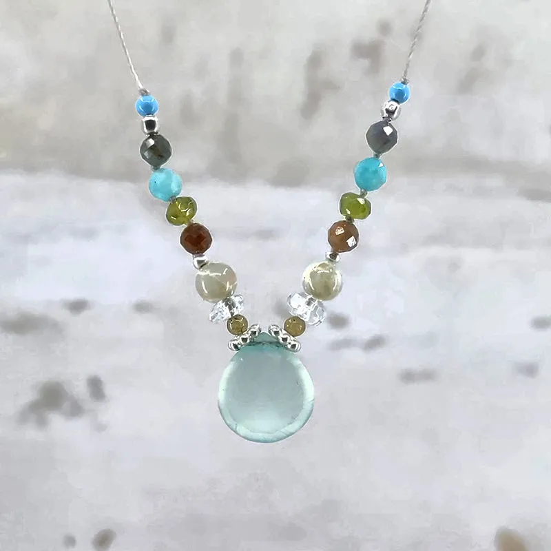 Amuse Necklace, Chalcedony