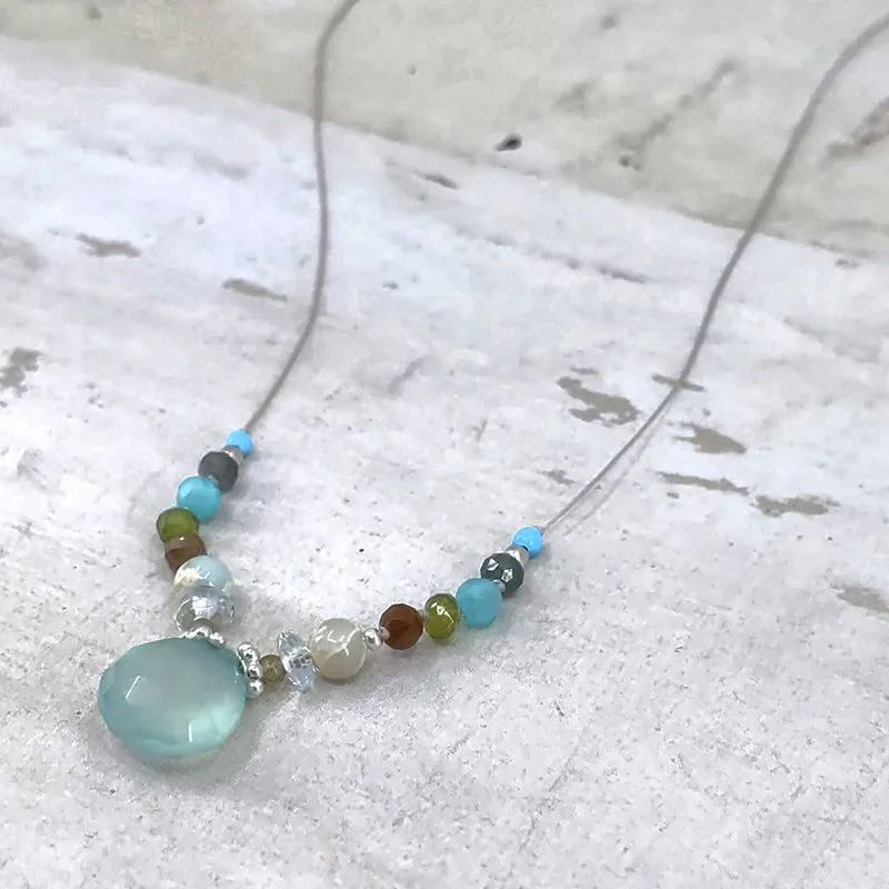 Amuse Necklace, Chalcedony