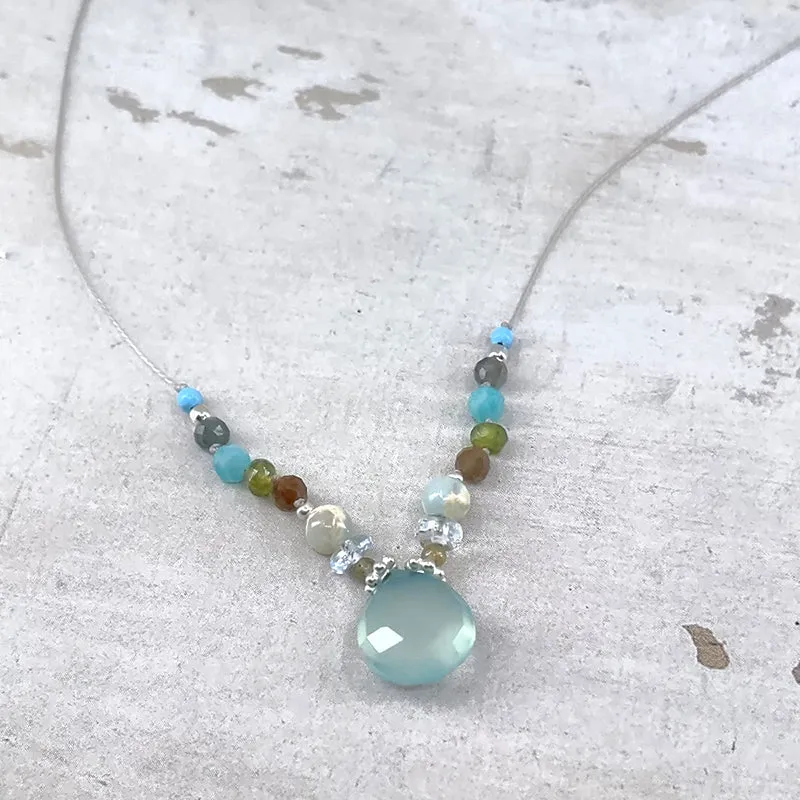 Amuse Necklace, Chalcedony