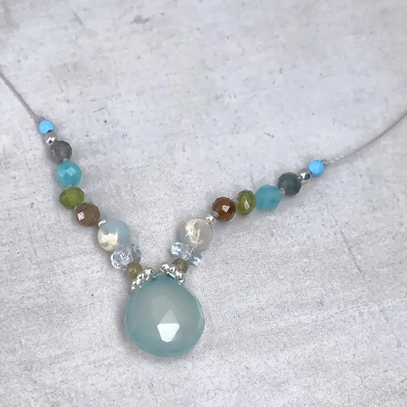 Amuse Necklace, Chalcedony