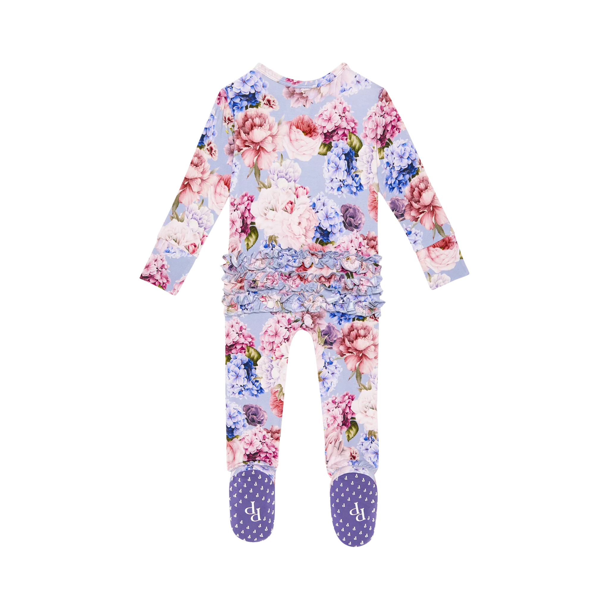 Annie- Footie Ruffled Zippered One Piece