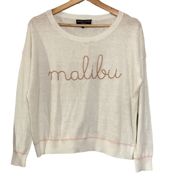 Anthropologie Central Park West Malibu Coastal Sweater