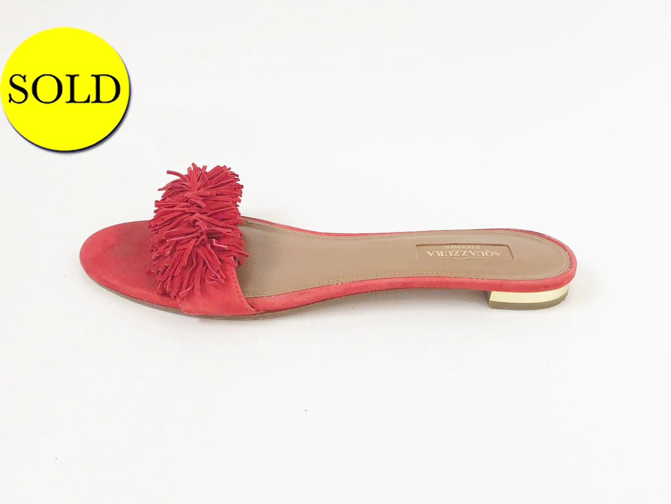 Aquazzura Wild Things Sandal Size 37.5 It (7.5 Us)