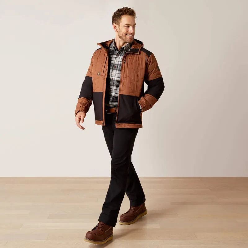 Ariat Men's Rebar Winter Cloud 9 Water Resist Jacket Aztec - 10052424