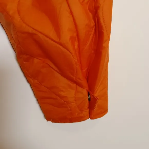Aritzia Tna Wicker Lightweight Puffer Jacket Orange Size Small
