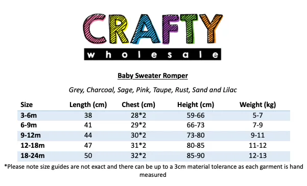 Baby Sweater Romper - Sage