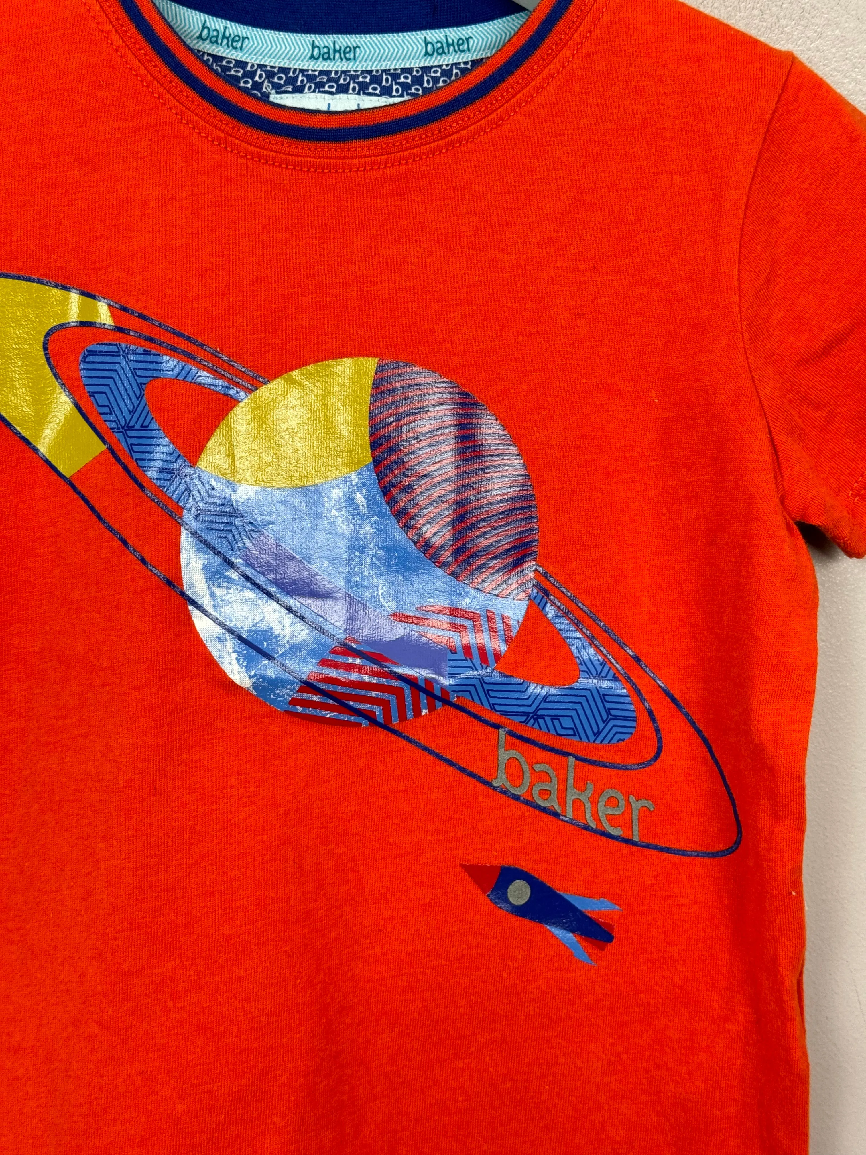 Baker Orange Planet T-shirt 3-4y