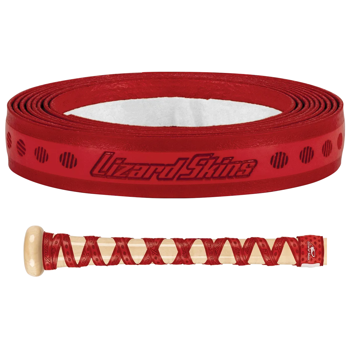 Bat Ultra X Grip Lizard Skins DSP .5 MM - MLB Cruzado Rojo