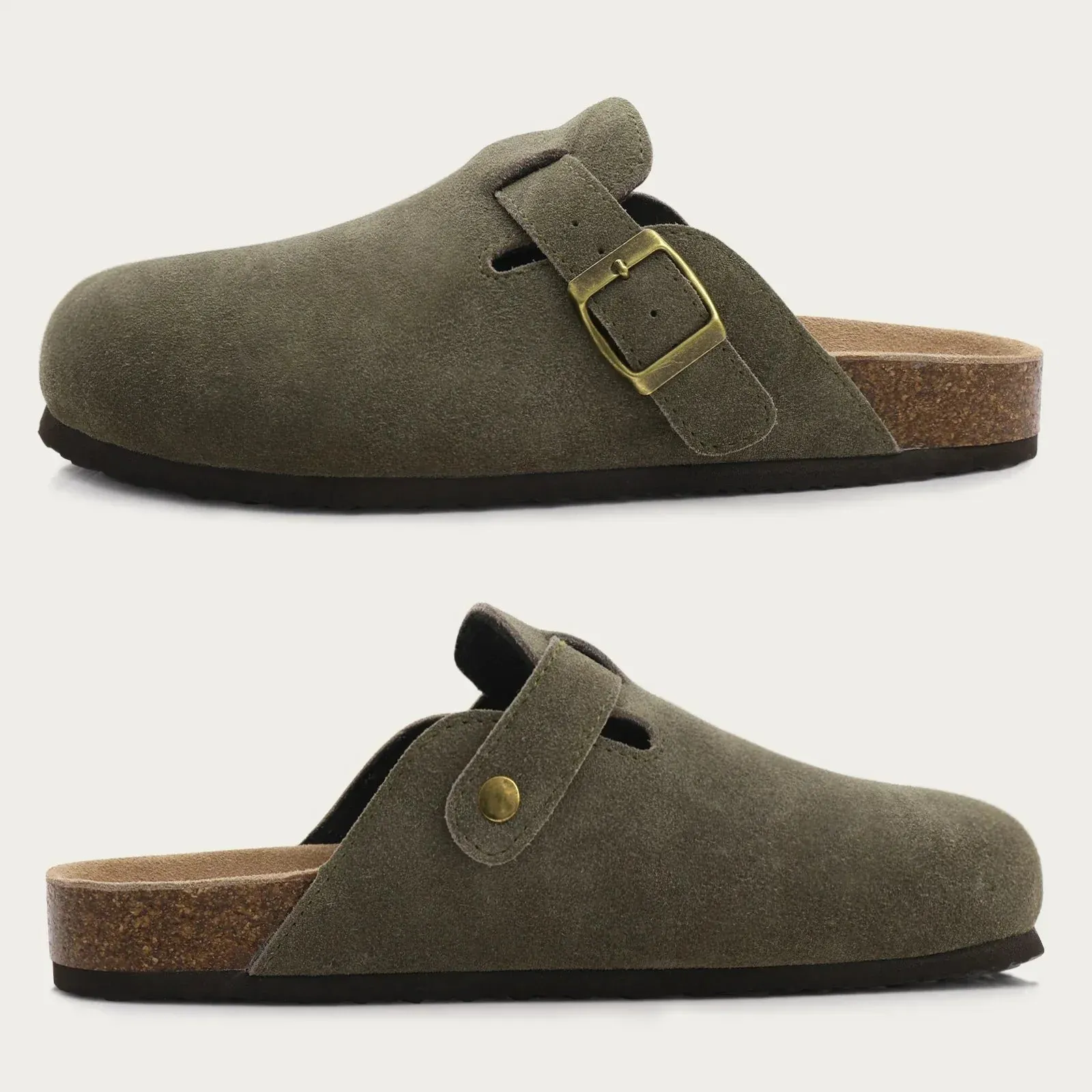 Berthold | Suede leather clog