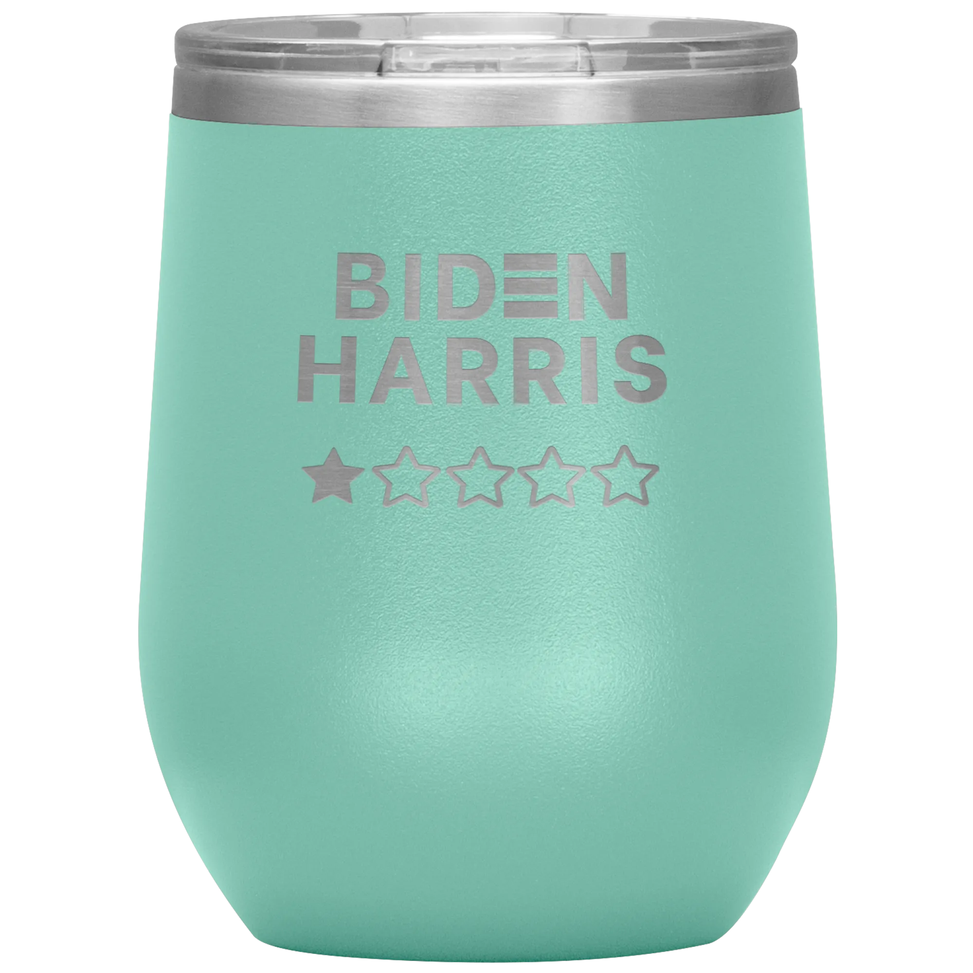 Biden-Harris 1 Star Review Wine Tumbler