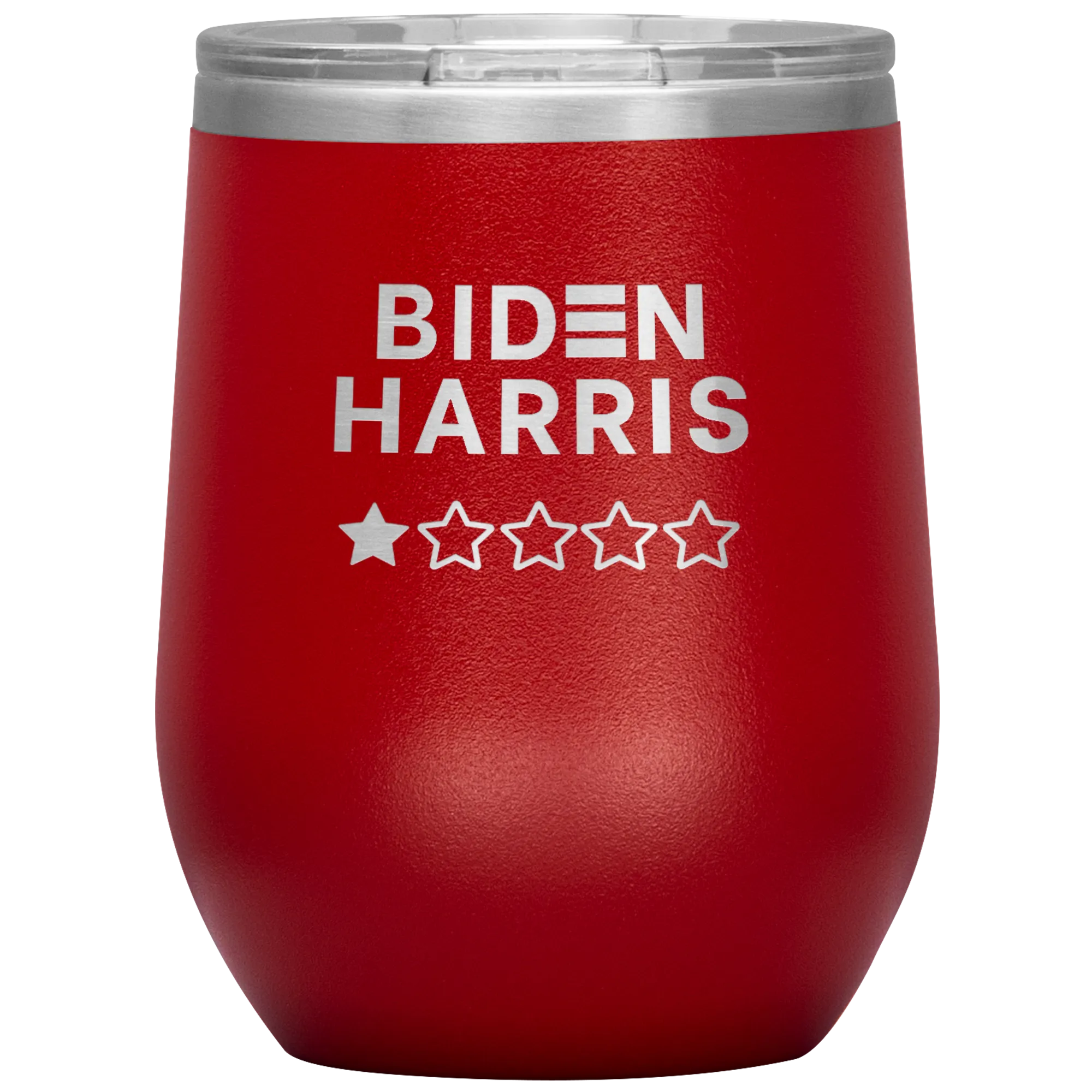 Biden-Harris 1 Star Review Wine Tumbler