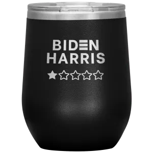 Biden-Harris 1 Star Review Wine Tumbler