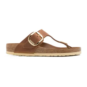 Birkenstock Gizeh Big Buckle Oiled Leather Unisex Toe Post Sandals