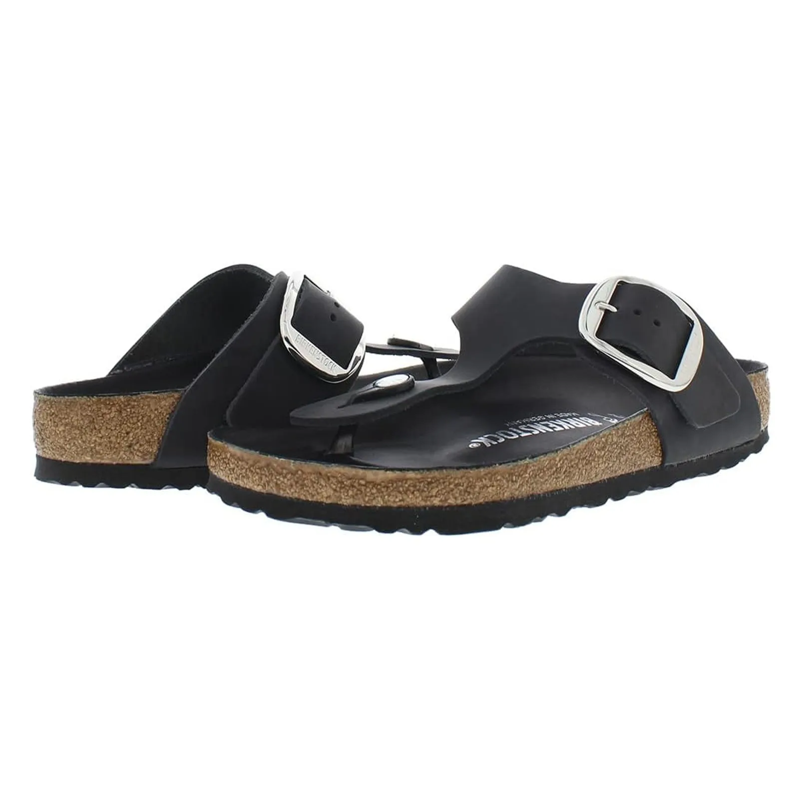 Birkenstock Gizeh Big Buckle Oiled Leather Unisex Toe Post Sandals