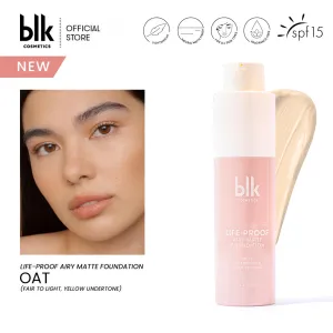 blk cosmetics Life-Proof Airy Matte Foundation Oat