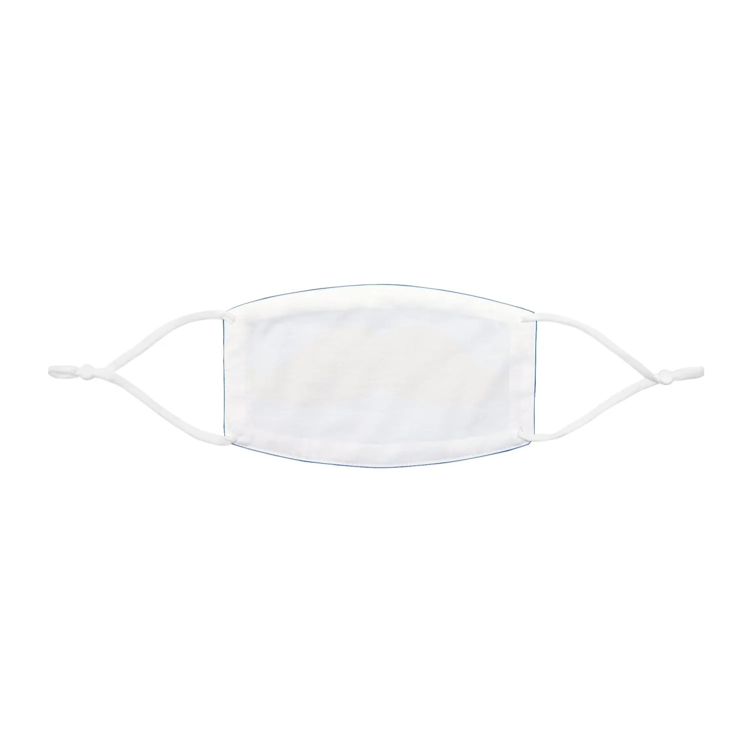 Blue Mustache Snug-Fit Fabric Face Mask
