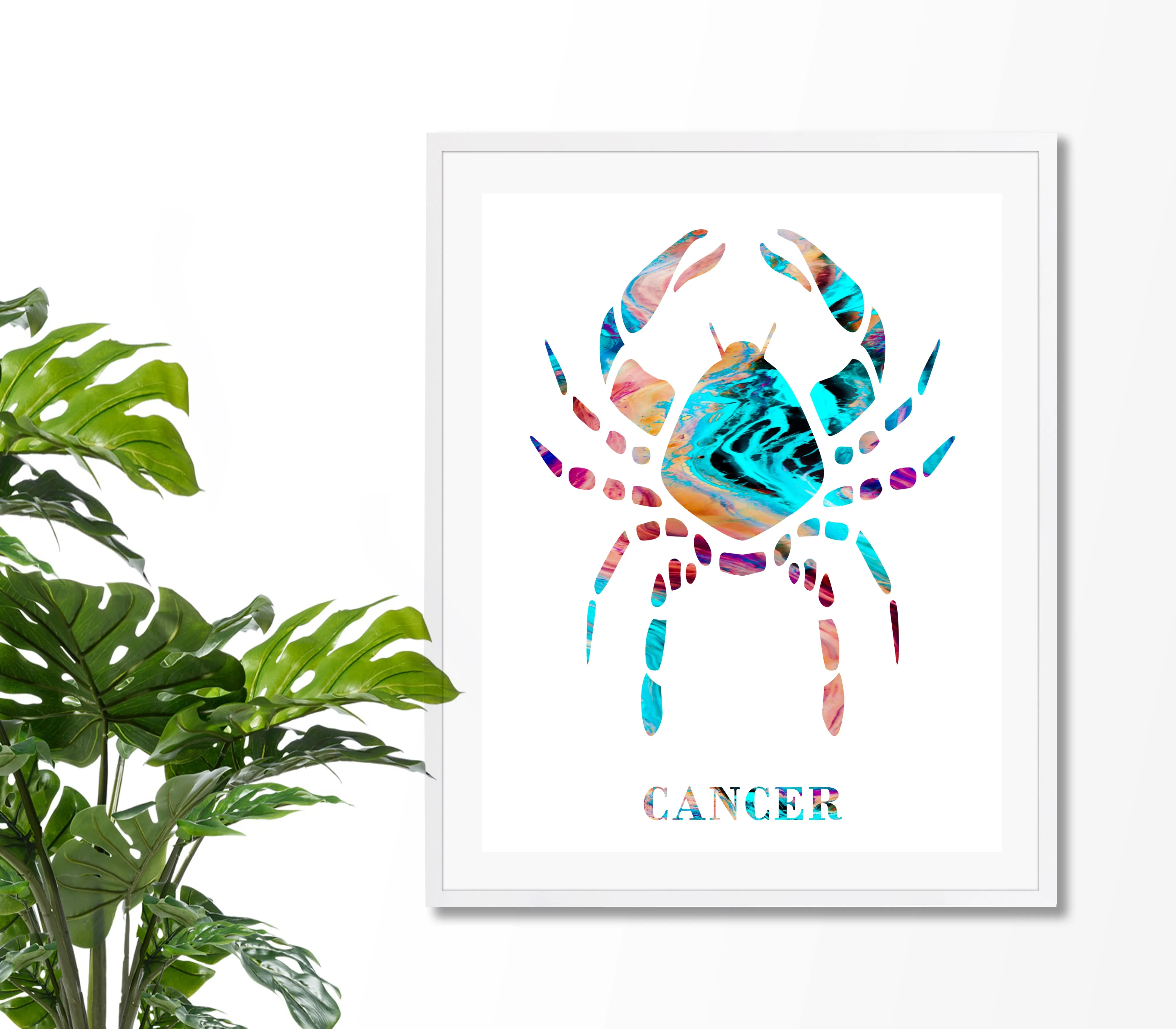 Cancer Astrology Art Print - Unframed
