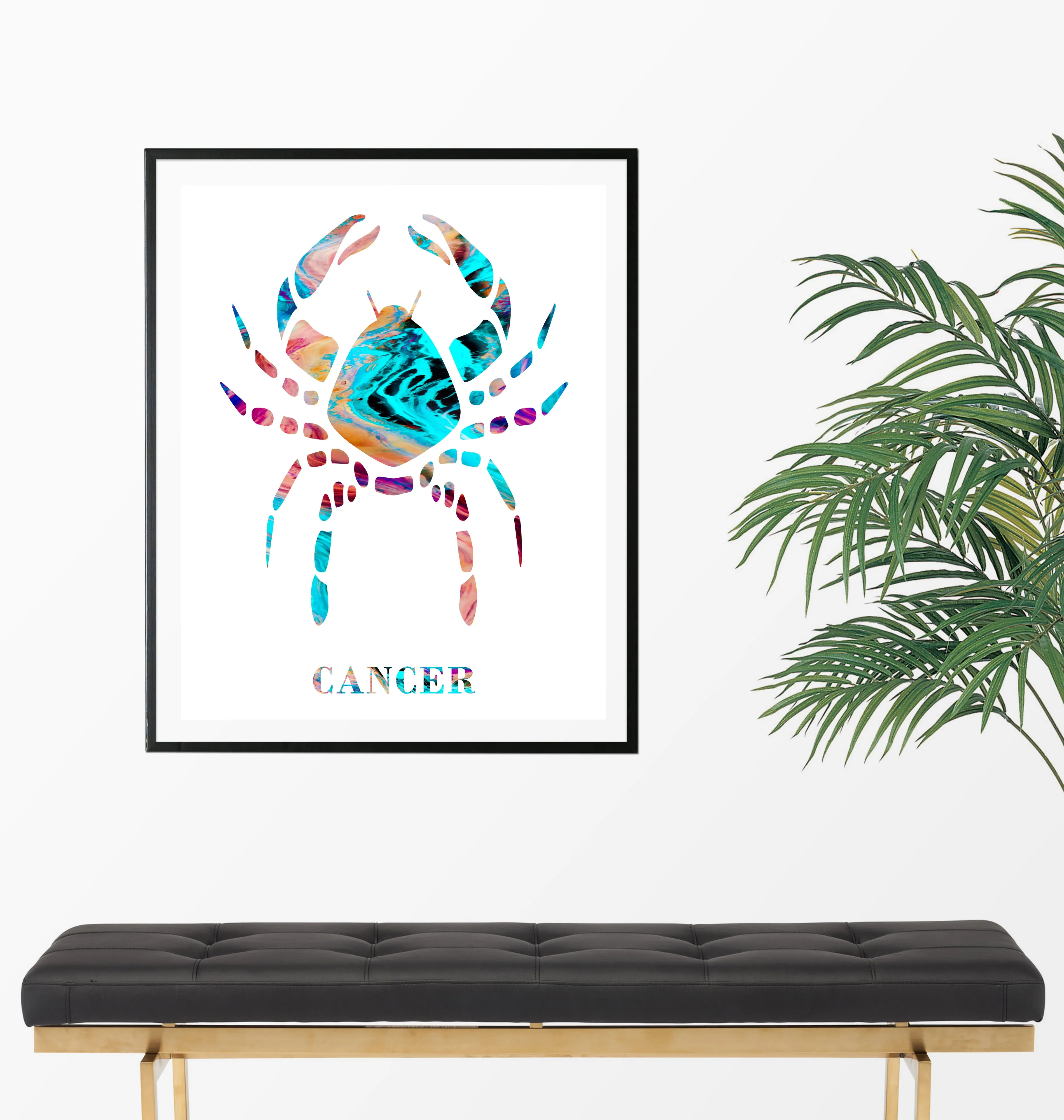 Cancer Astrology Art Print - Unframed