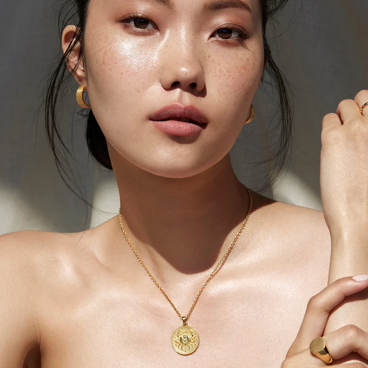 Cancer Zodiac Pendant Necklace