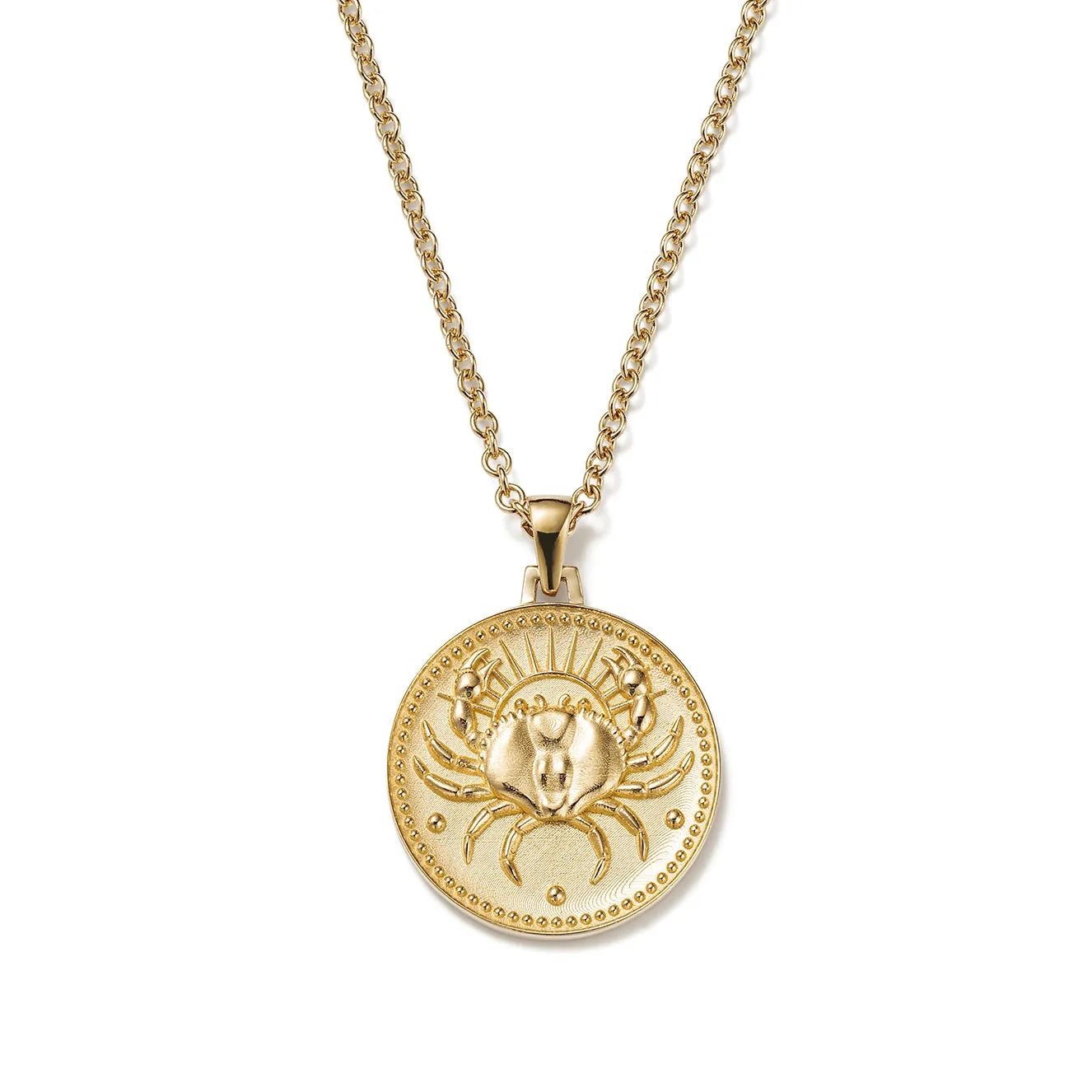 Cancer Zodiac Pendant Necklace