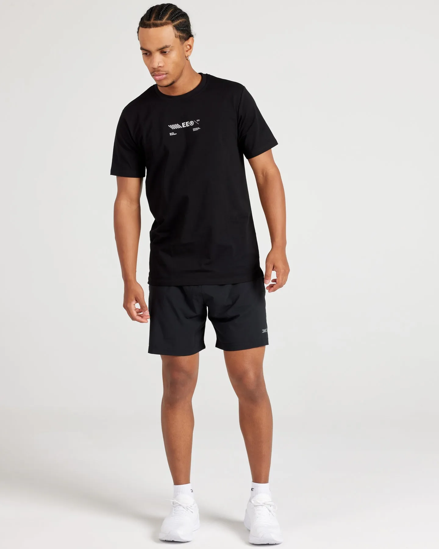 Capital Fitted Tee V2 - Black / White