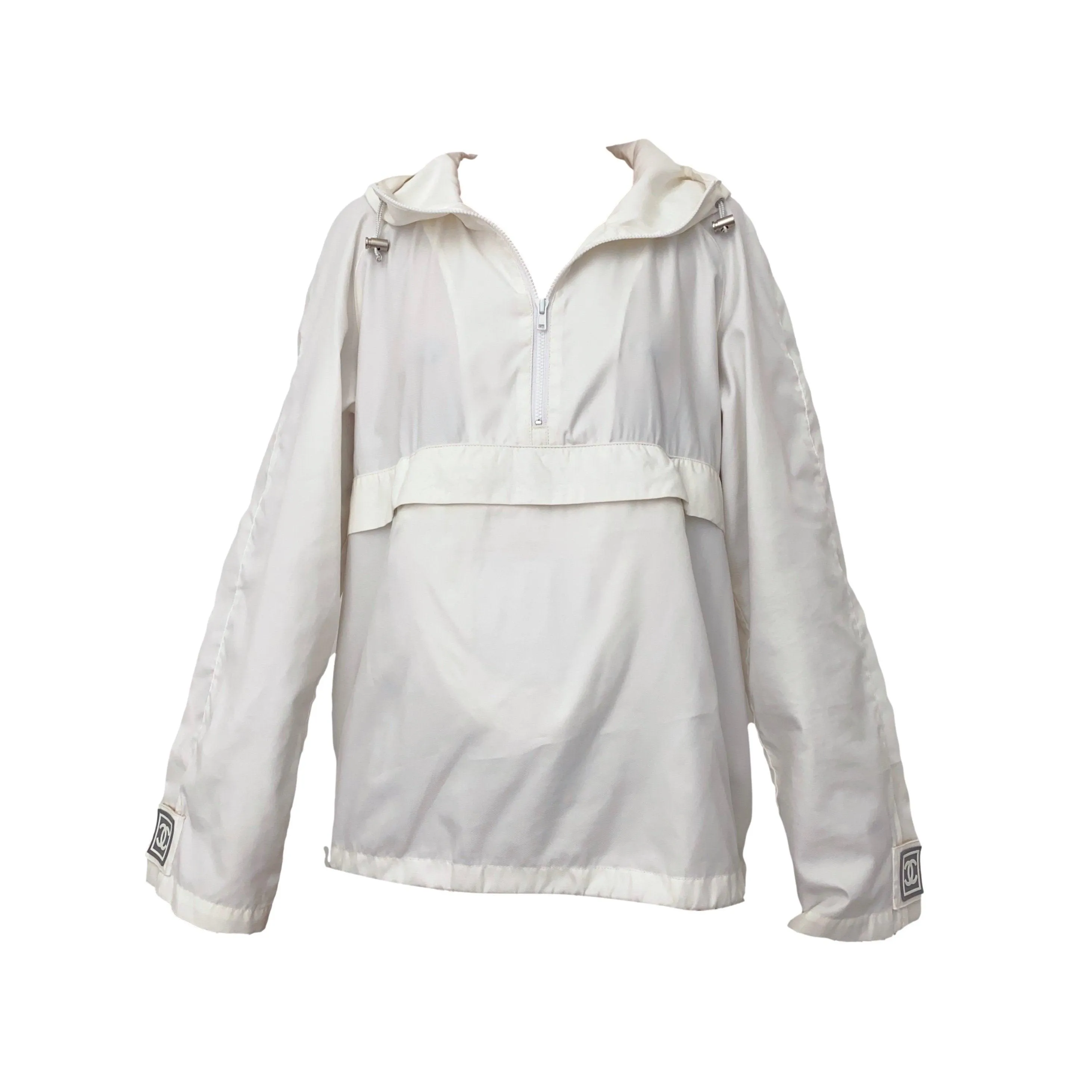 Chanel White Logo Windbreaker