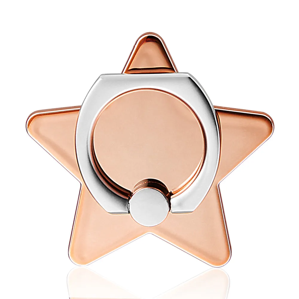 Classy Rose Gold Metallic Star Grip Ring