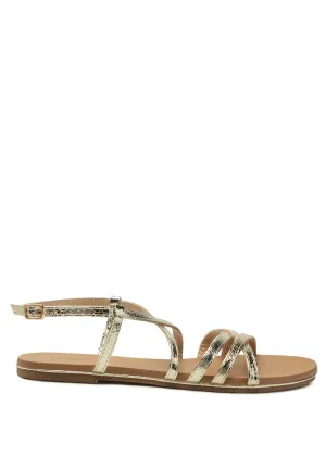 clove snake print flat sandals