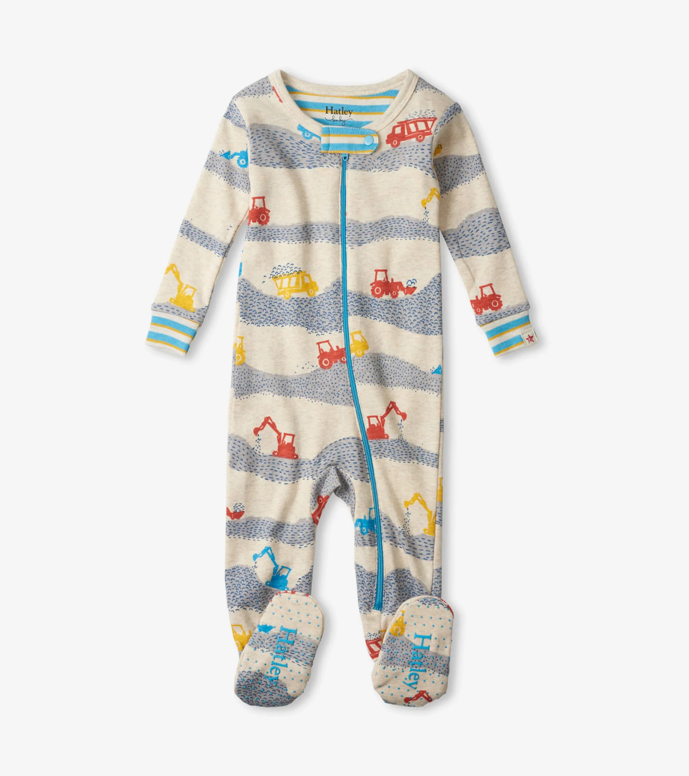 Construction Site Footed Pj's