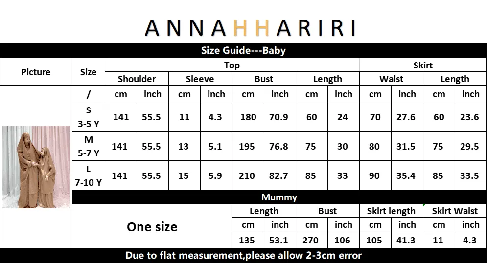 Coraal adult prayer gown from "Mommy and me prayer khimar collection" in light pink