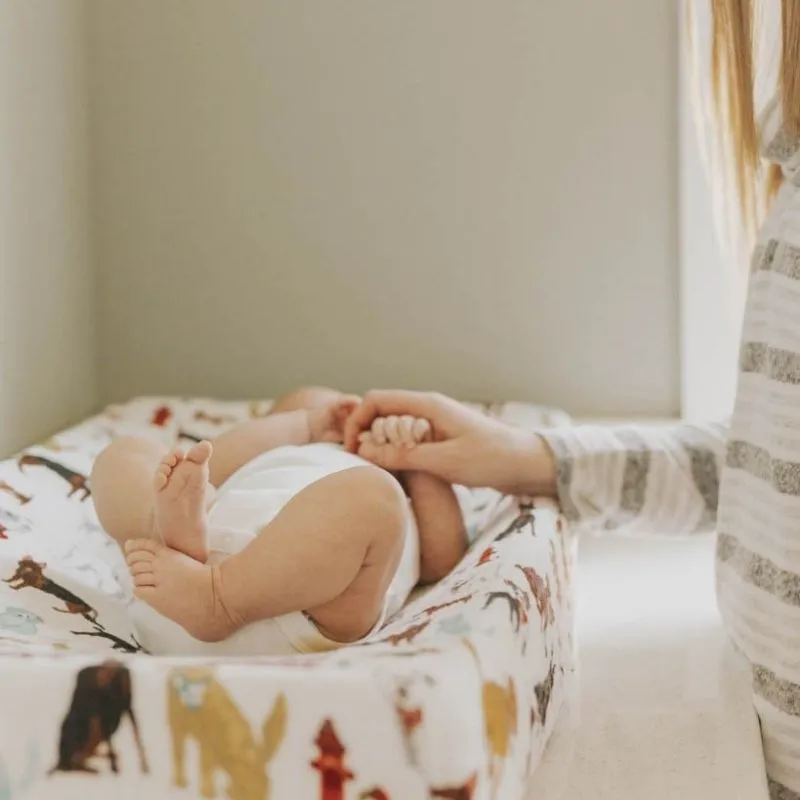 Cotton Muslin Changing Pad Cover