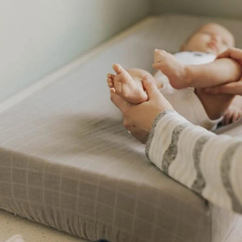 Cotton Muslin Changing Pad Cover