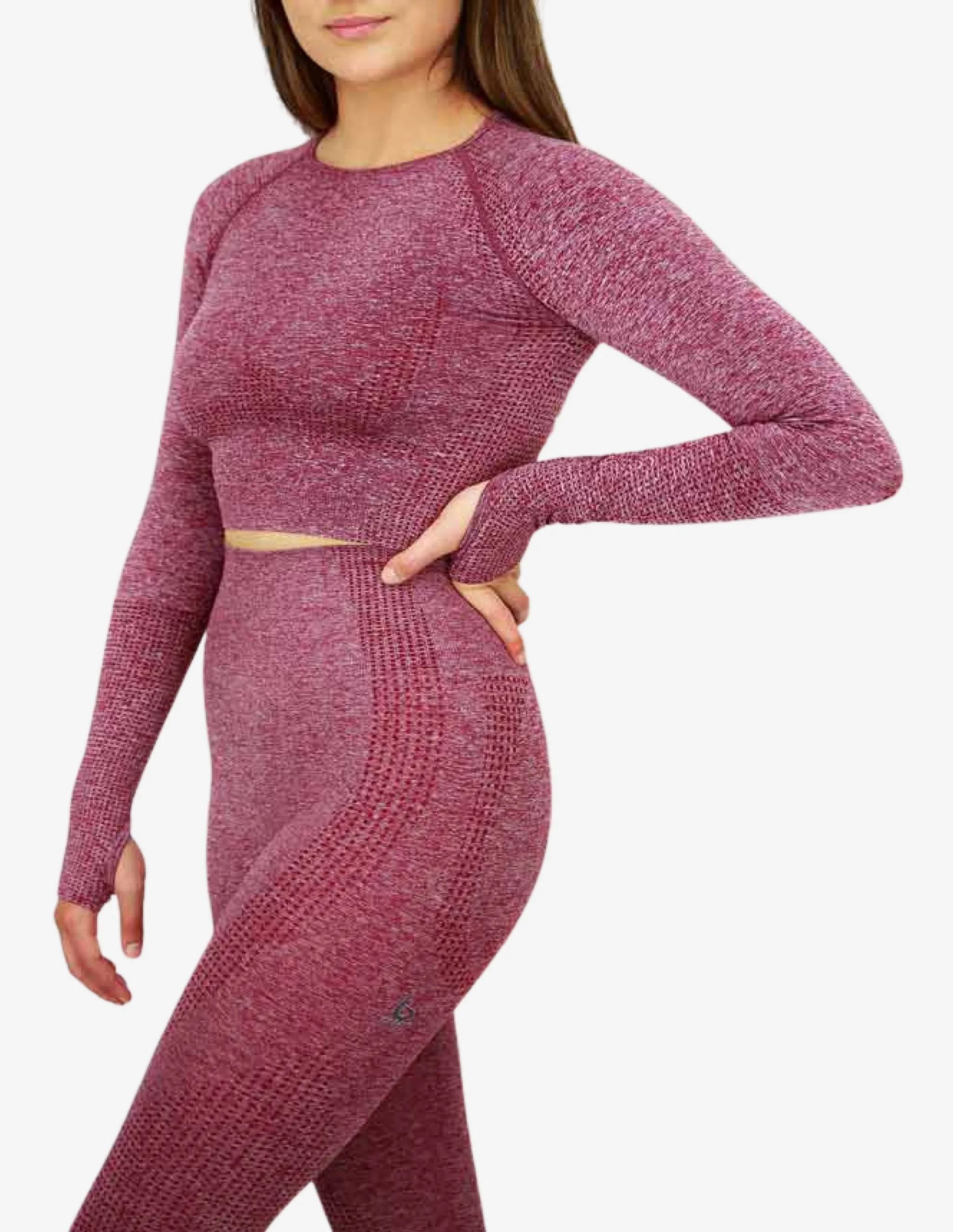 Cropped Long Sleeve - Burgundy