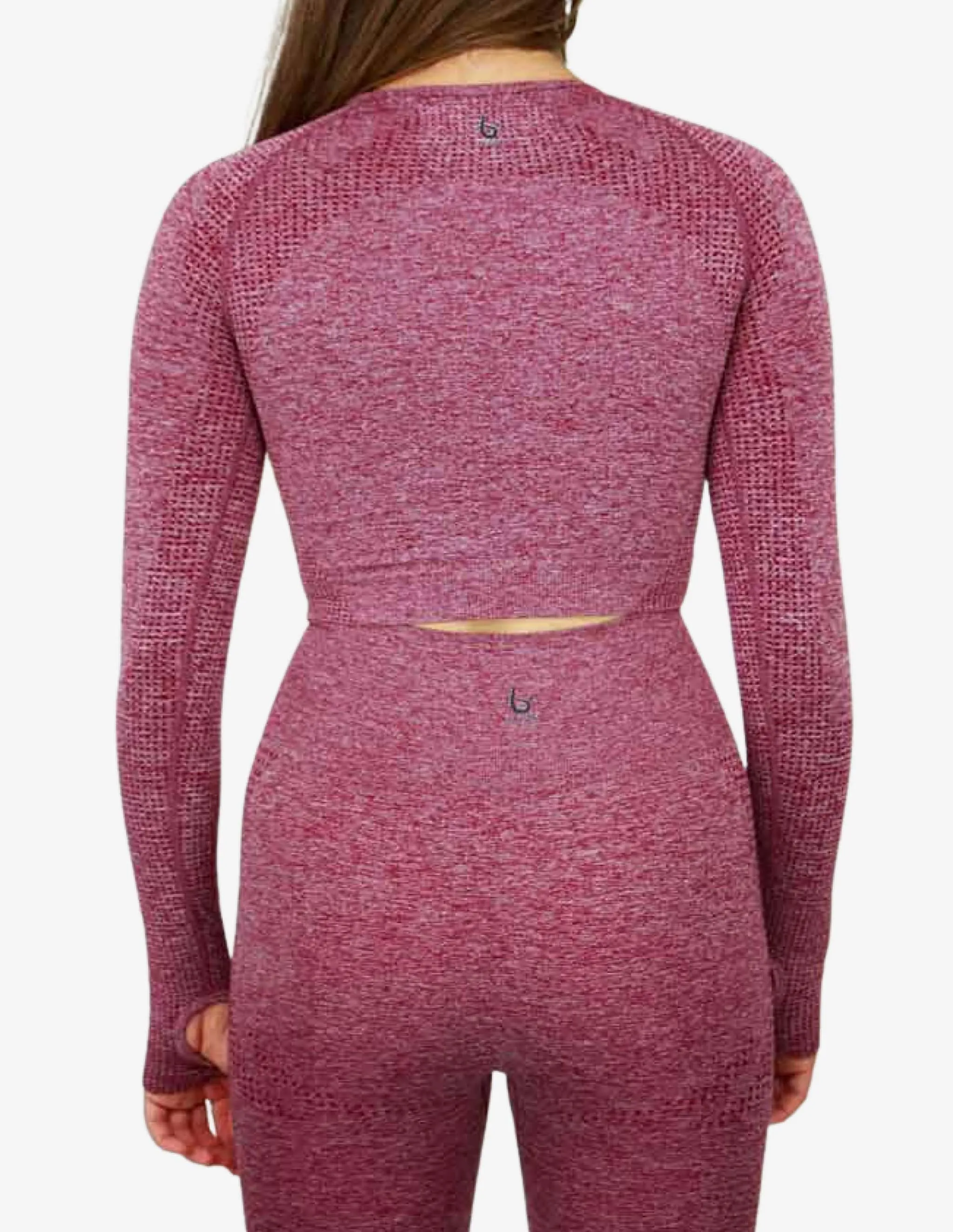 Cropped Long Sleeve - Burgundy