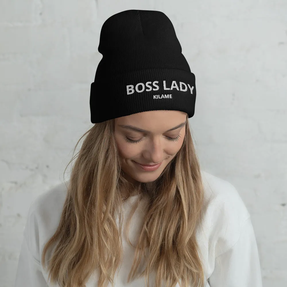 Cuffed Beanie 'Boss lady'