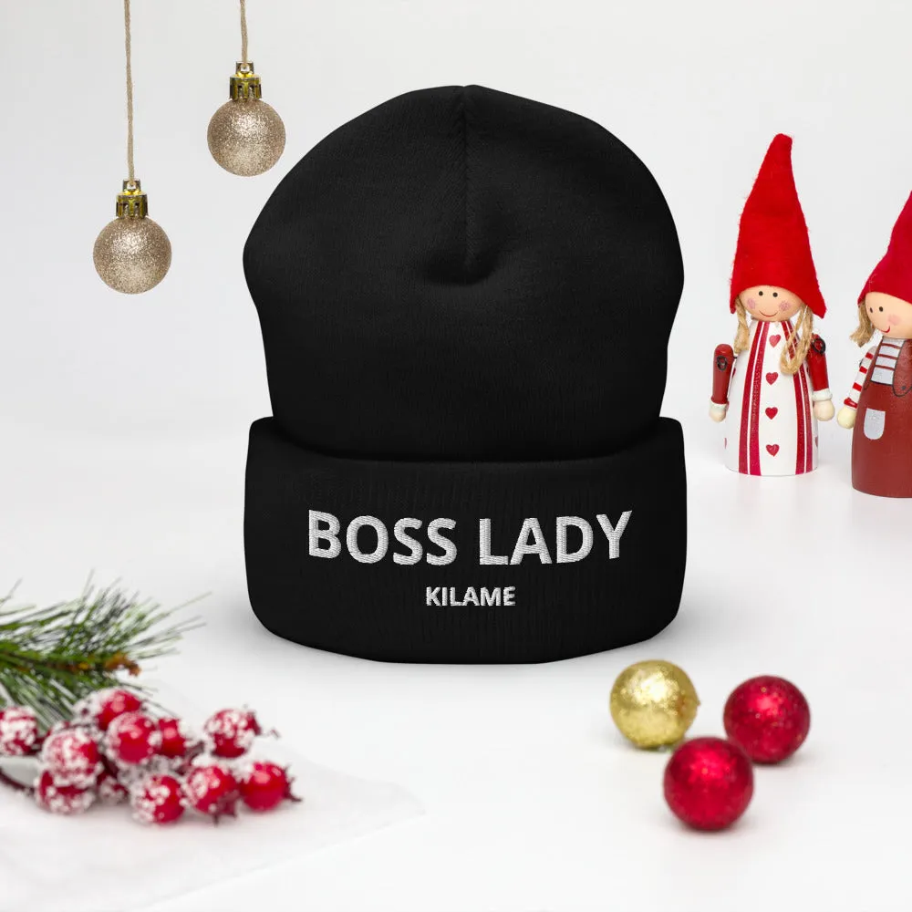 Cuffed Beanie 'Boss lady'